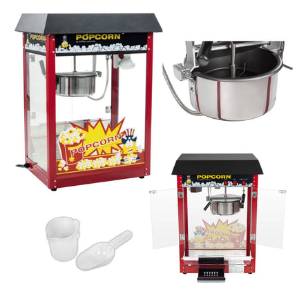 Black Base Bar Popcorn Machine