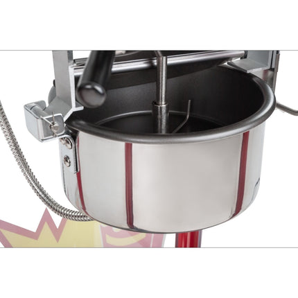 Mobile popcorn machine with wheelchair