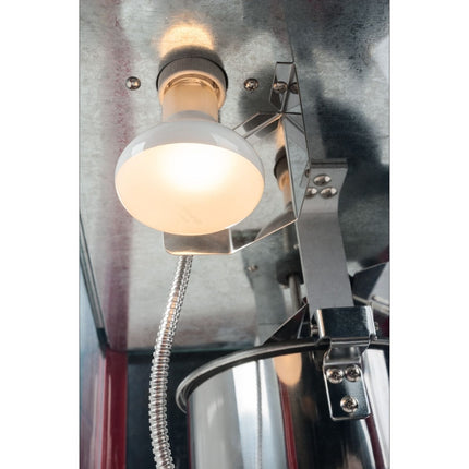 Mobile popcorn machine with wheelchair