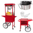 Mobile popcorn machine with wheelchair