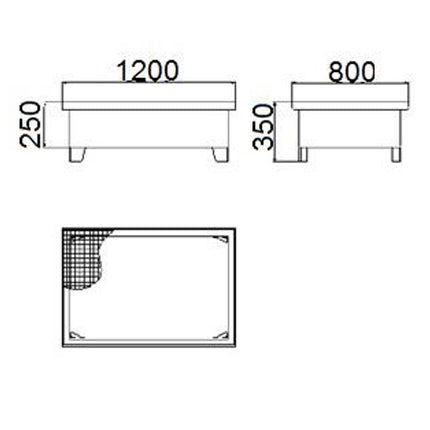 MEVA Metal tub for 2 barrels 200L 120x80cm – image 5