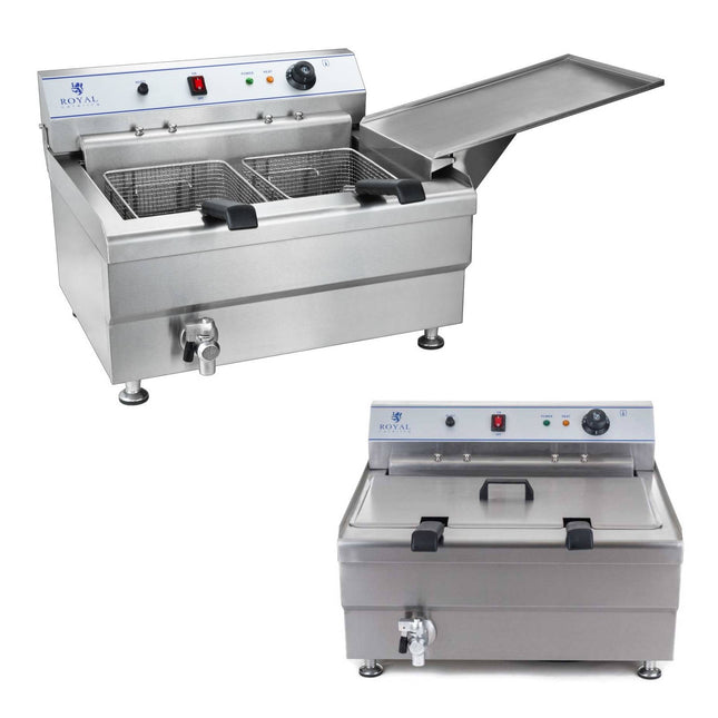 Donut or fish fryer with a shelf of 2 KOTS 24L