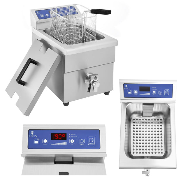 Inductive fritter fryer with 230V Royal Catering 10L