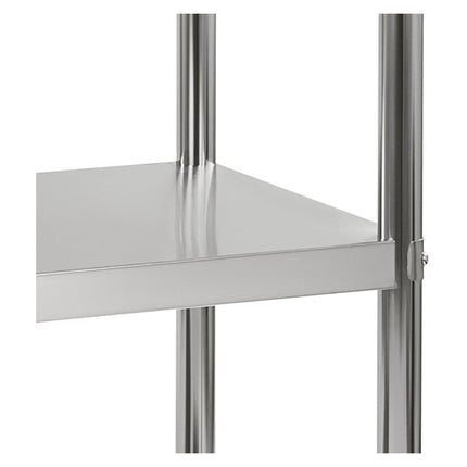The stainless steel gastronomy rack 120x48.5x155cm