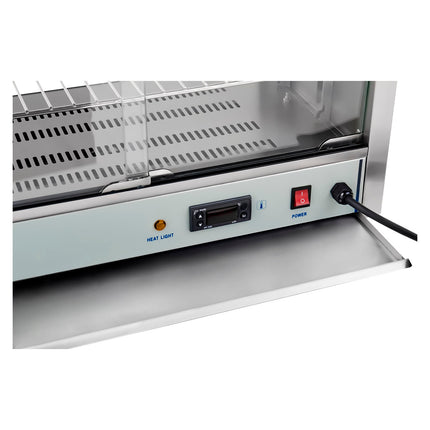 Silto ēdienu displeja vitrīna 1000W platums 64cm 