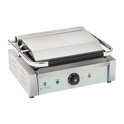 Contact Grill for double-sided ribbed PANINI