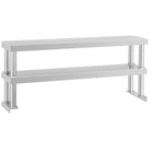 Steel shelves for working table for kitchens 120cm wide