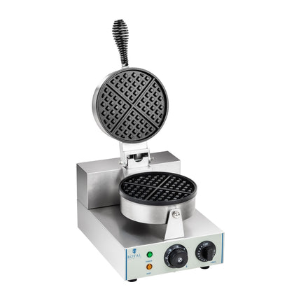 Waffle iron round single TEFLON waffle with a diameter of 18,5cm