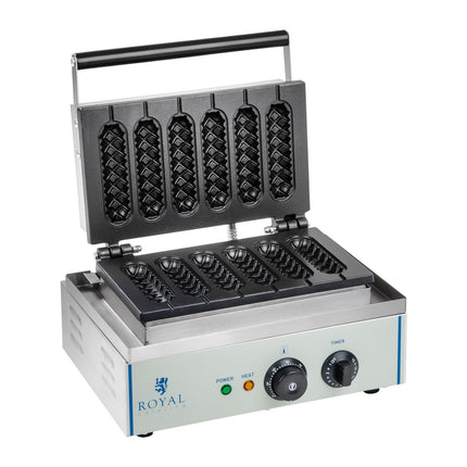 Waffle iron for waffles on stick and corn dogs TEFLON