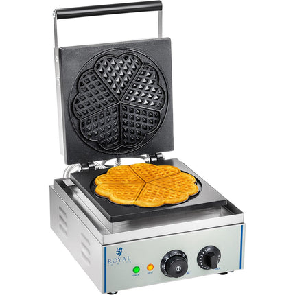 Waffle iron teflon-coated waffle ring rosette heart wr. 21cm