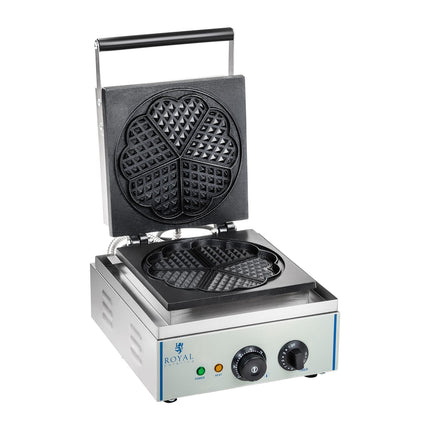 Waffle iron teflon-coated waffle ring rosette heart wr. 21cm