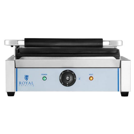 Contact barbecue contact bipartite smooth PANINI 2200W 230V Royal Catering