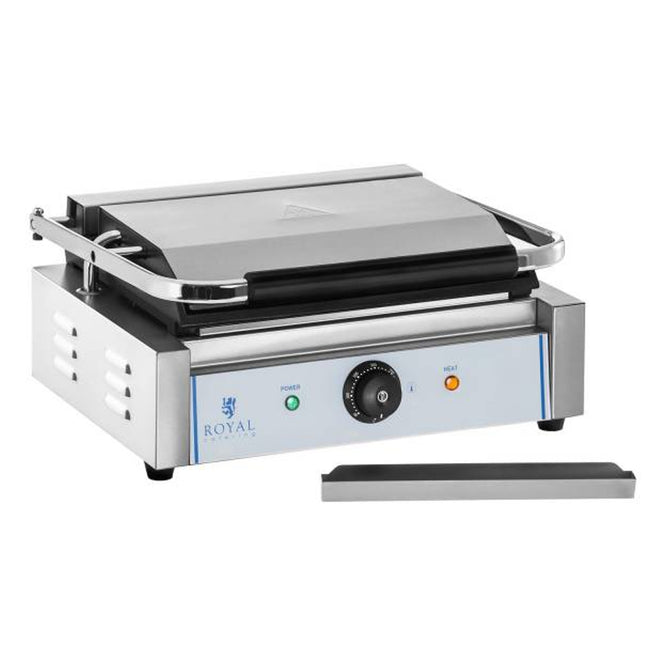Contact barbecue contact bipartite smooth PANINI 2200W 230V Royal Catering