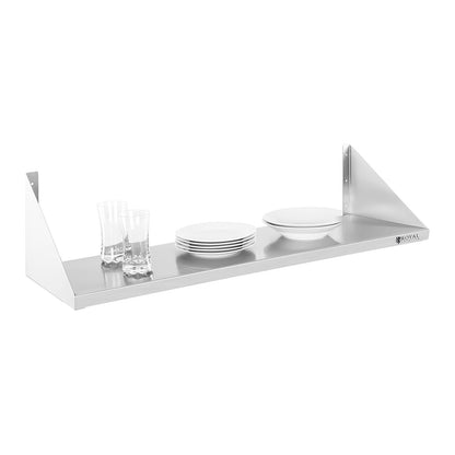 Royal Catering Single hanging wall shelf, stainless steel, 90 cm – image 3