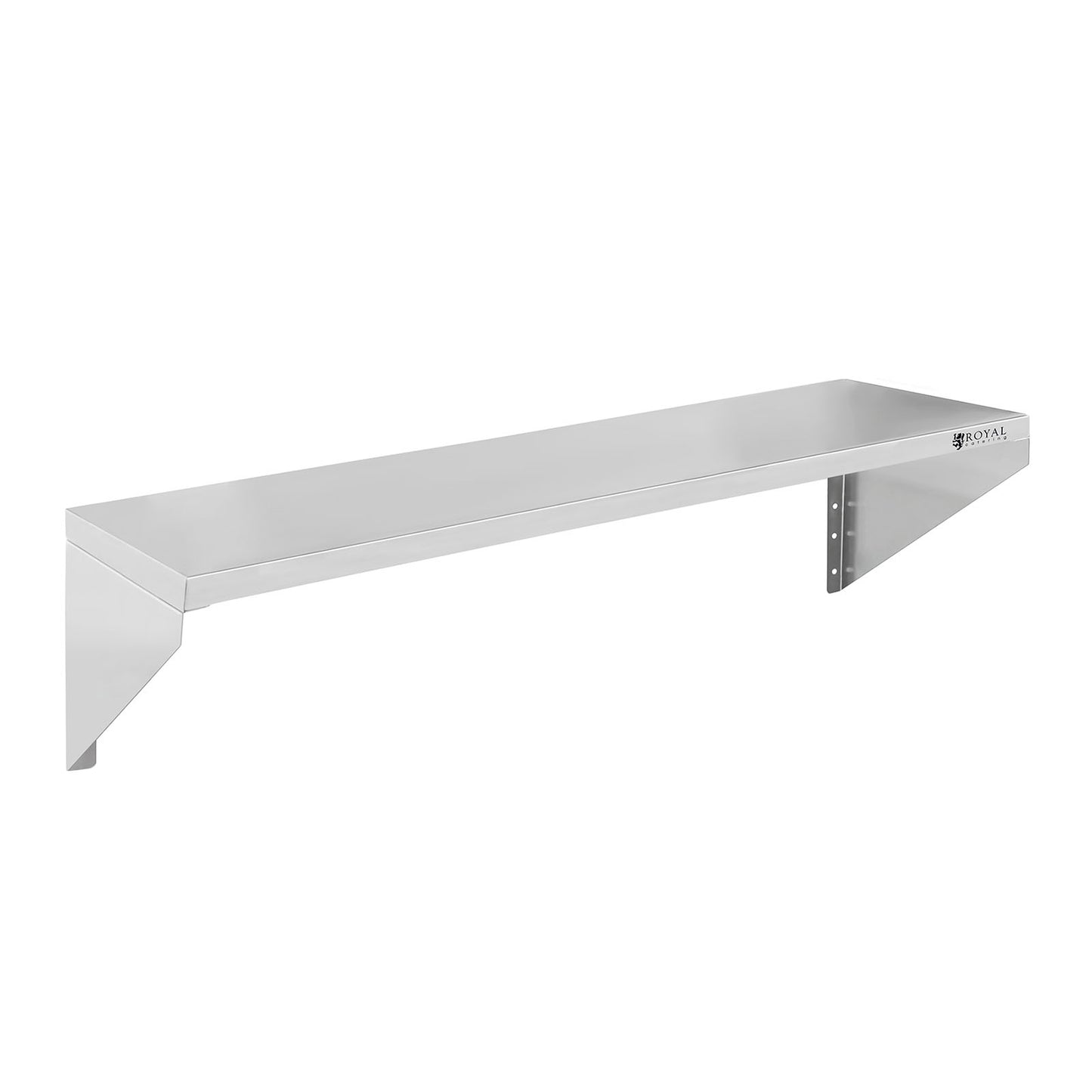 Royal Catering Single hanging wall shelf, stainless steel, 90 cm – image 4