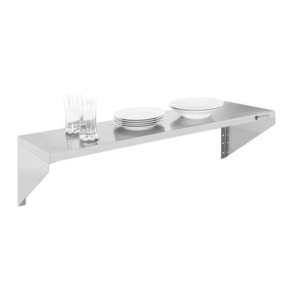 Royal Catering Single hanging wall shelf, stainless steel, 90 cm – image 5