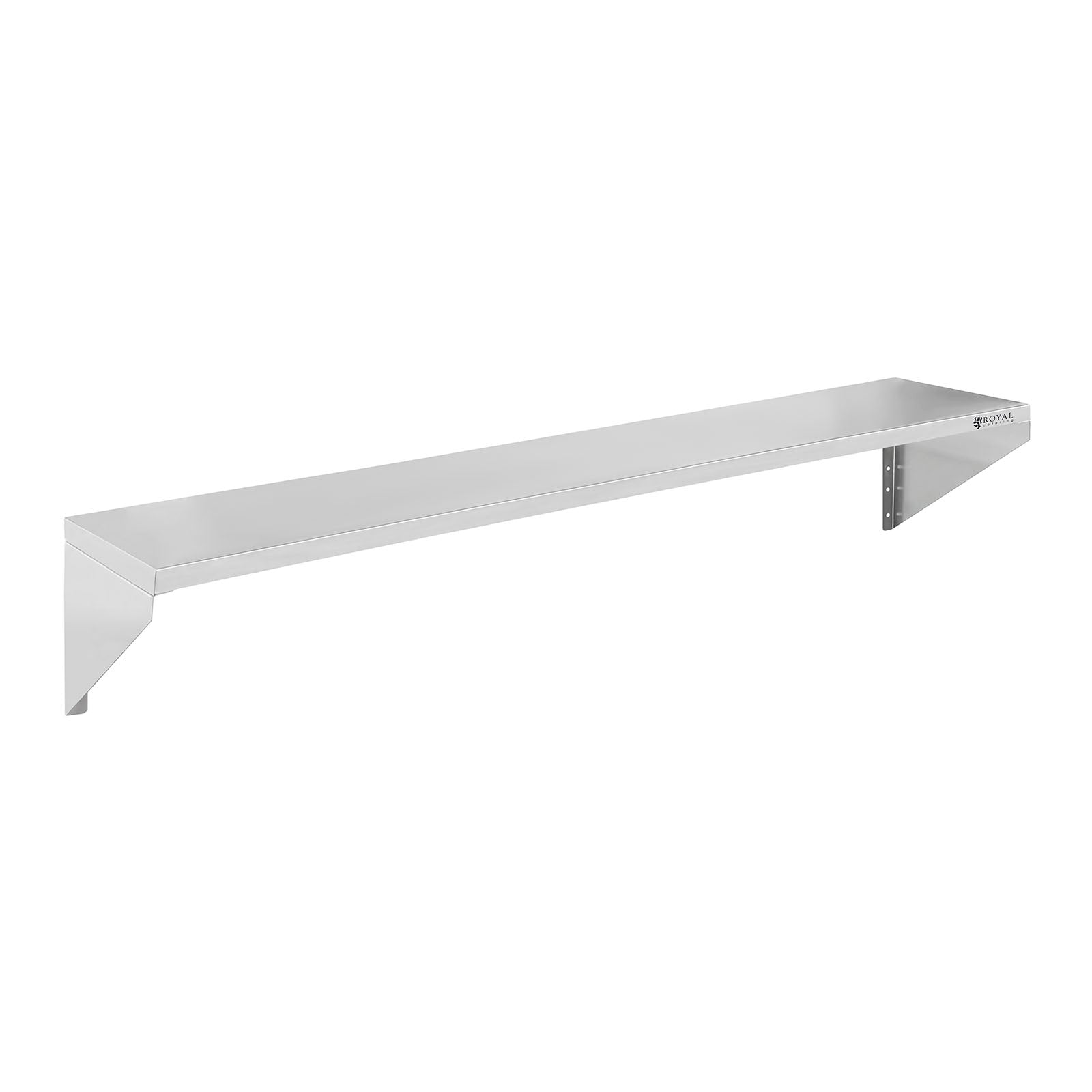 Royal Catering Single hanging wall shelf, stainless steel, 90 cm – image 12
