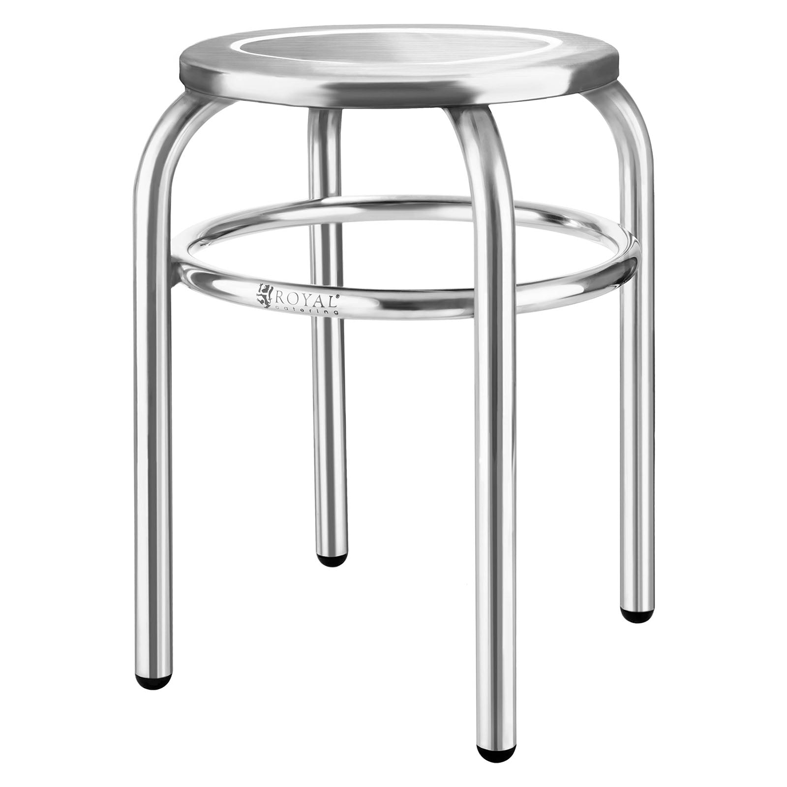 Royal Catering Round stainless steel stool for the kitchen – image 5