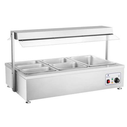 Dry bemar freestanding heater 6 x GN 150mm 55L Royal Catering