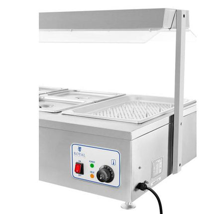 Dry bemar freestanding heater 6 x GN 150mm 55L Royal Catering