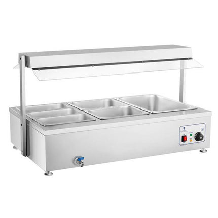 Bemar water stand heater with tap 6 x GN 150mm 55L Royal Catering