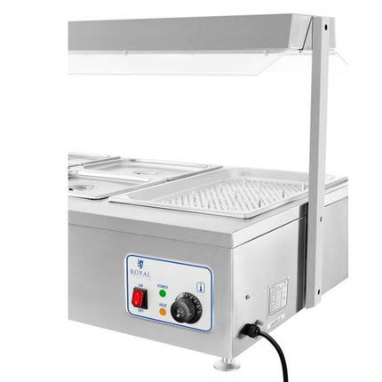 Bemar water stand heater with tap 6 x GN 150mm 55L Royal Catering