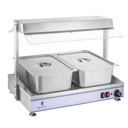 Electric plate heating tray compact 2 halogen lamps 1100W 230V