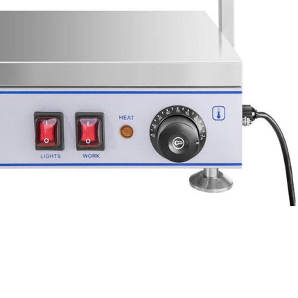 Electric plate heating tray compact 2 halogen lamps 1100W 230V