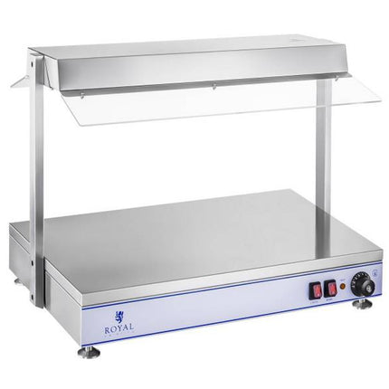 Electric plate heating tray compact 2 halogen lamps 1100W 230V