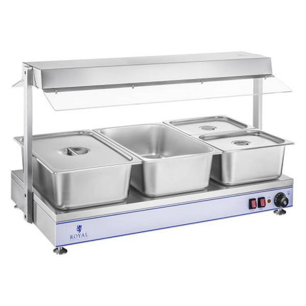 Electric plate of heating tray compact 3 halogen lamps 1550W 230V