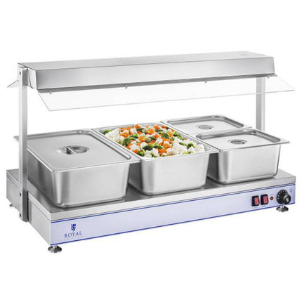 Electric plate heating tray compact 4 halogen lamps 2000W 230V