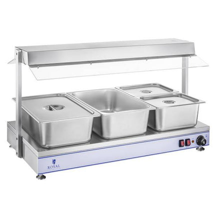 Electric plate heating tray compact 4 halogen lamps 2000W 230V