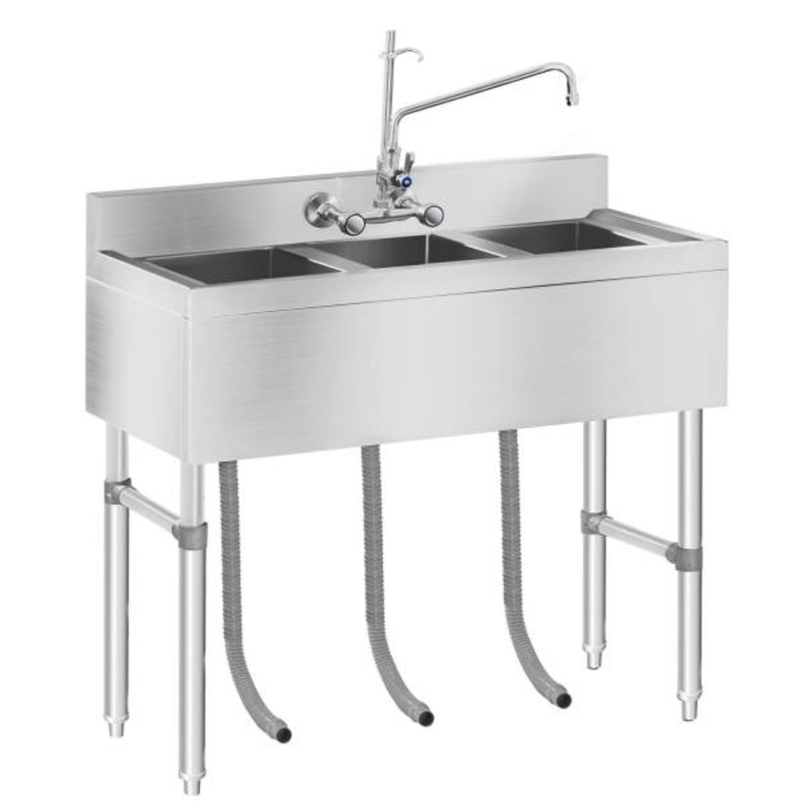 Royal Catering Stainless steel catering sink, 3-bowl pool, 100x50cm – image 2