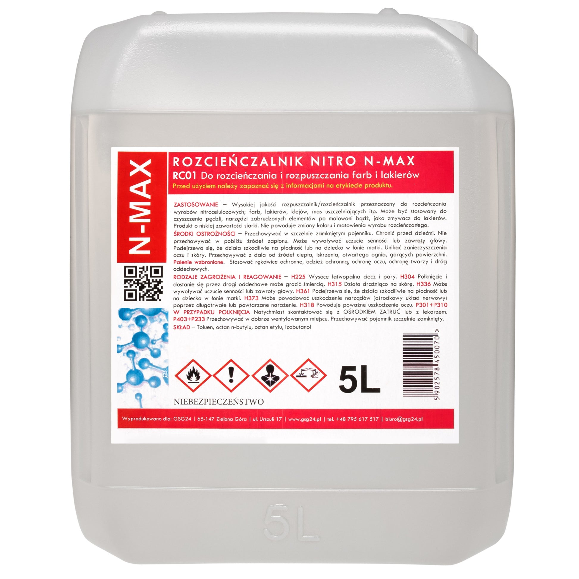 GSG24 NITRO RC-01 N-MAX 5L solvent thinner