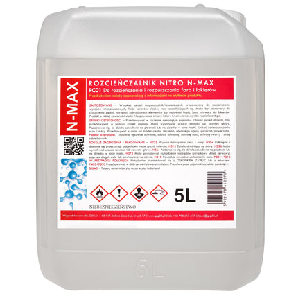 Diluent solvent NITRO RC-01 N-MAX 5L