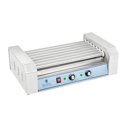 Roller grill with roller lid grill for pigs 7 rollers