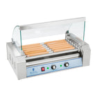 Roller grill with roller lid grill for pigs 7 rollers