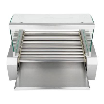 Roller barbecue with roller lid grill heater for pigs 11 rolls