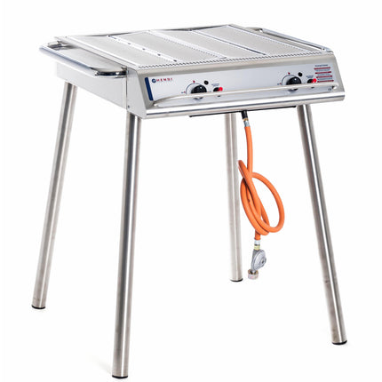 Professional gas grill XANTOS 2 gratings 10kW - Hendi 148624