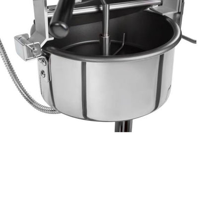 Professional powerful mobile popcorn machine for 230V 1.6kW wheelchair black