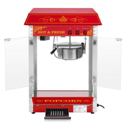 Royal Catering Professional, efficient mobile popcorn machine on a trolley 230V 1.5kW red – image 4