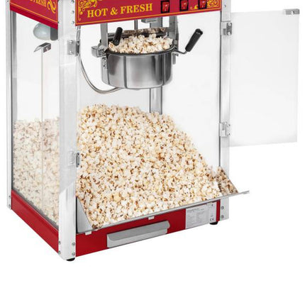 Royal Catering Professional, efficient mobile popcorn machine on a trolley 230V 1.5kW red – image 9