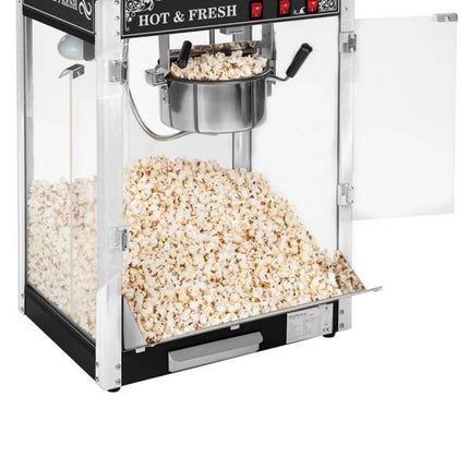 Professional high-performance popcorn machine 230V 1.6kW black