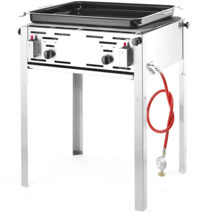 Gas grill with pan Master Maxi 590x480mm 11.6kW - Hendi 154717