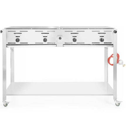 Gas grill "Master Quattro" 4 burners 22kW mobile - Hendi 154908