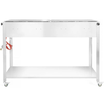 Gas grill "Master Quattro" 4 burners 22kW mobile - Hendi 154908