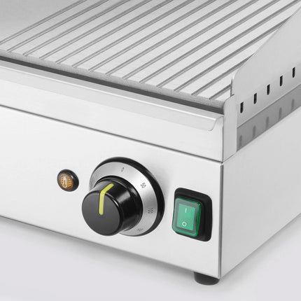 Hendi Electric grill, smooth, grooved grill plate, 697 x 474 mm, 3500 W – image 2