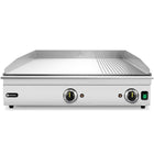 Hendi Electric grill, smooth, grooved grill plate, 697 x 474 mm, 3500 W