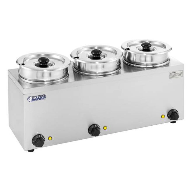 Royal Catering Bemar electric soup heater 450W 230V 3 x 3.8L
