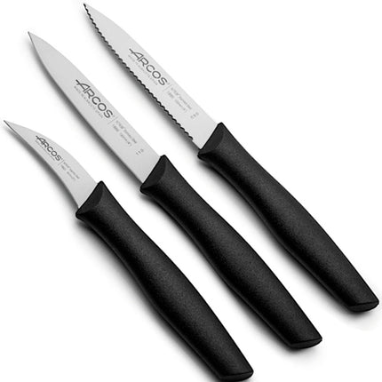 Arcos Set of peeling knives smooth curved serrated NOVA - 3 pcs.
